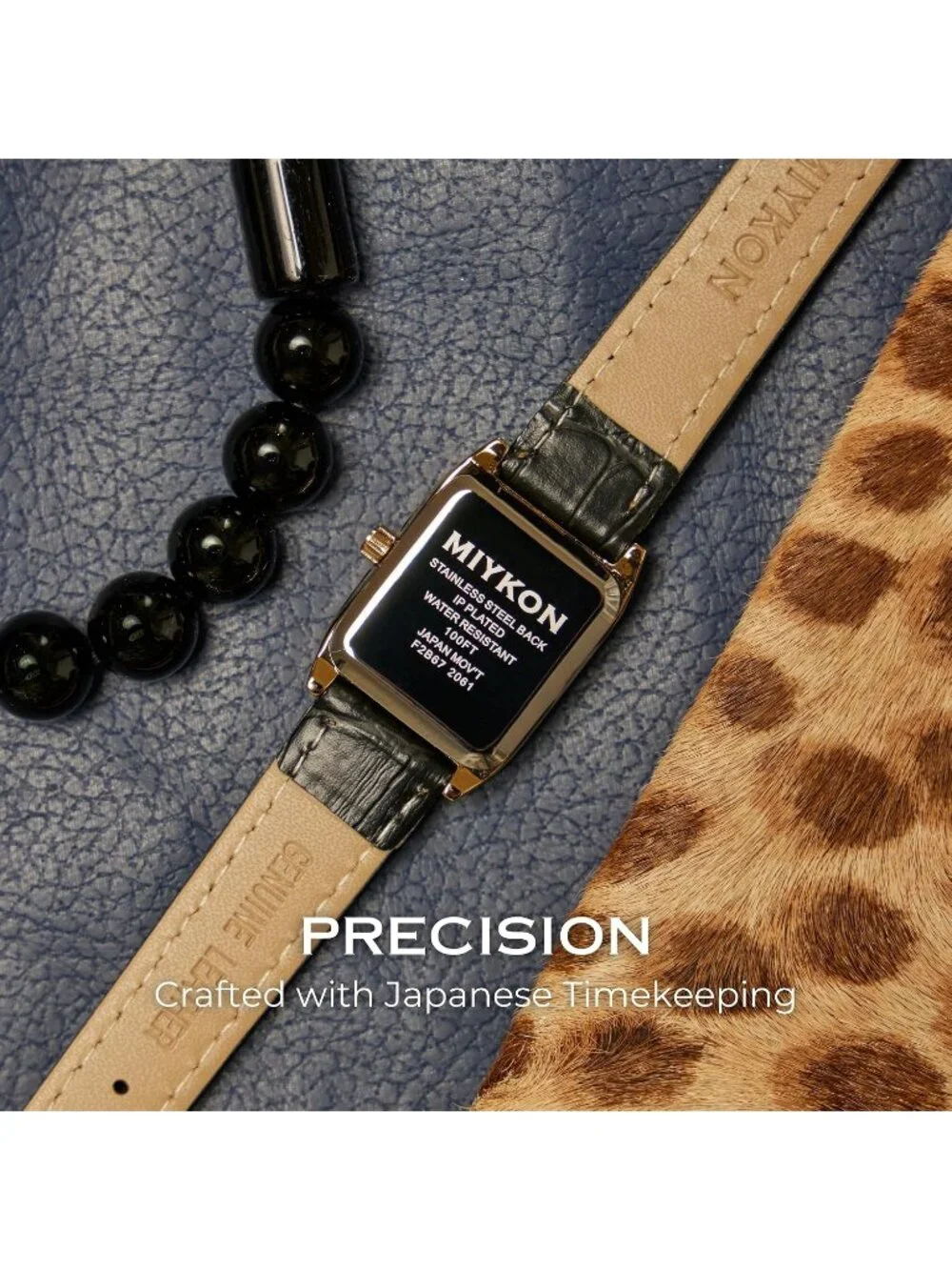 Women's Arabic Gold Case Black Dial Dainty Vintage Tank Classic Square Watches